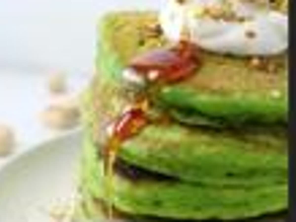 Pistachio Pancakes de TRECE Friendly Food, comida saludable en Puerto Rico